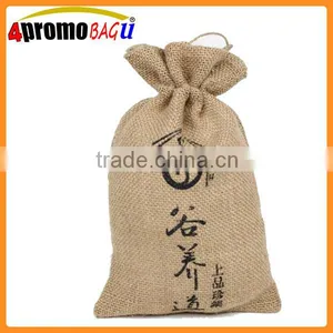 China Factory Promotional Wholesale Burlap Drawstring Jute Bags thumbnail-6