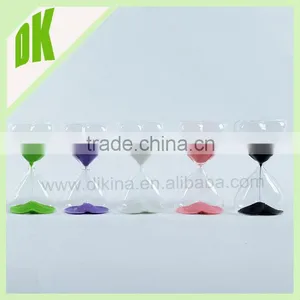 Colored Sand Timer Hour Glass Bottles Chrms // Wholesale Custom Twisted Glass Black Sand Timer thumbnail-3