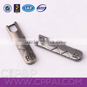 Diamond Shape Gun Metal Custom Ideal Zipper Wholesale for Men thumbnail-1