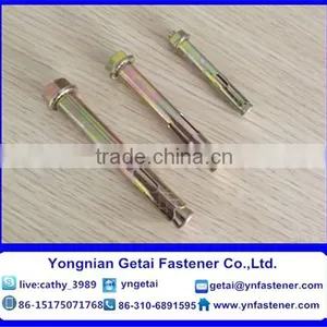 Zinc Yellow Flange Nut Sleeve Anchor thumbnail-3