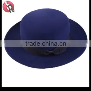100% Wool Felt Boater Hat thumbnail-6