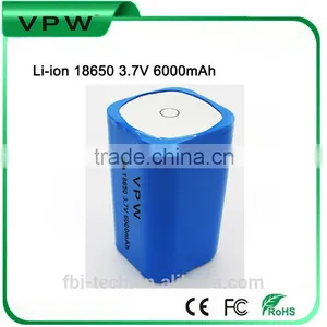 Li-ion 18650 3.7V 6000mAh 4P Battery Pack for Camping Light thumbnail-2