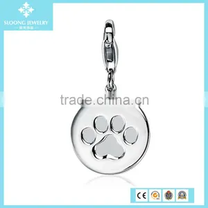 Silver Pendants Engraveable Baby Shoe Charm in Sterling Silver thumbnail-6