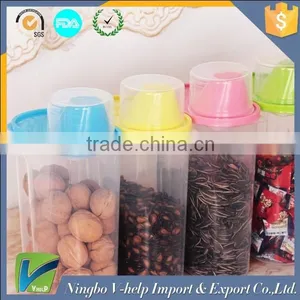 Plastic Cereal / Snack Dispenser Set - Dry Food Storage Containers thumbnail-1