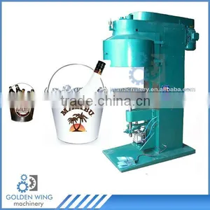 Semi-automatic Tin Can Seamer Machine Of Beer Ice Bucket Promotion Barware Wine Cooler Tin Bucket Production Line thumbnail-1