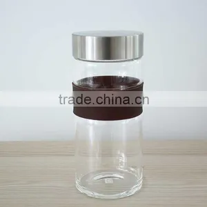 High Borosilicate Glass Jar Glass Tank With Stainless Steel Lid 400ml Handmade Glassware QM420 thumbnail-5