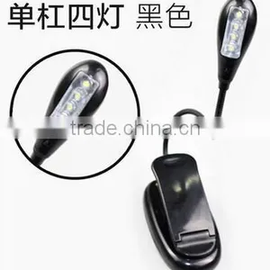 Rechargeable Book Reading Light With 4 LED Bulb and Clip Suitable for Travel,Reading, Camping,bbq Light thumbnail-1