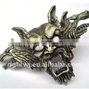 Gold Plating Dragon Metal Belt Buckle Parts thumbnail-1