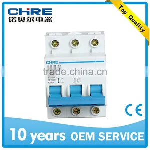 3P MCB Mini Cuicuit Breaker With High Quality and Best Price DZ47-63 CHRE China Factory thumbnail-1