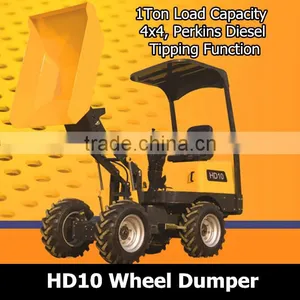 1Ton Hydraulic Mini Wheel Dumper thumbnail-1