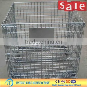 Stacking Wire Container Folding Portable Storage Cage thumbnail-1