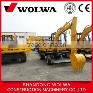 Wolwa Mini 6t Single Front Bucket Wheel Excavator thumbnail-4