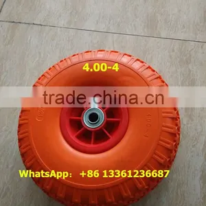 For Tool Cart and Wheelbarrow's 4.00-4 PU Tire Factory thumbnail-3