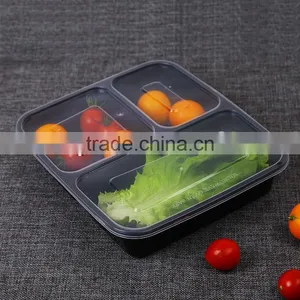 3 Compartments Lunch Food Storage Container Plastic Food Container With Lid thumbnail-4
