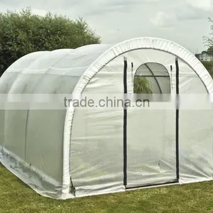 6m (L) X 3m (W) X 2.4m (H) Polytunnel Greenhouse Pollytunnel Poly Polly Tunnel Fully Galvanised Anti Rust Steel Frame thumbnail-1