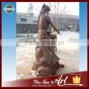 Sexy Female and Snake Bronze Sculpture thumbnail-5