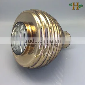 Handmade Blown No Bottom Italy Vases Luxury Gold Vases thumbnail-2