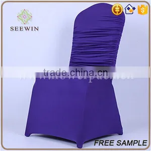 Normal Pattern Ruffled Cheap Spandex Chair Cover thumbnail-3