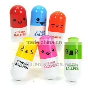 Supply Creative Cute Face Ballpoint Pen / Telescopic Pen thumbnail-1