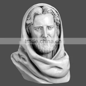 Cultured Marble 7.5"Jesus Christ Bust thumbnail-1