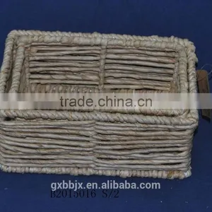 Hand-woven Paper Rope Storage Basket thumbnail-1