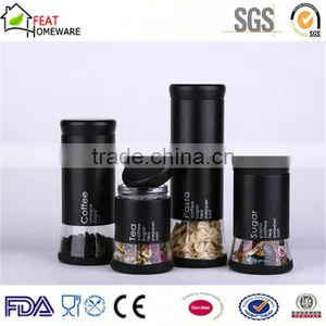 Cheap High Quality Glass Coffee Tea Sugar Storage Canister Jar thumbnail-2