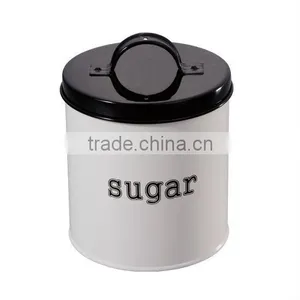Kitchen Food Storage Antique Sugar Tea Coffee Tins Set of 3 thumbnail-2