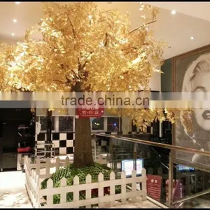 Real Touch Factory Gloden Artificial Ficus Tree Fake Banyan Tree thumbnail-1