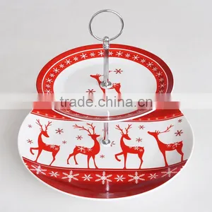 Porcelain Plate Ceramic Plate 2pcs Cake Plate Set thumbnail-6