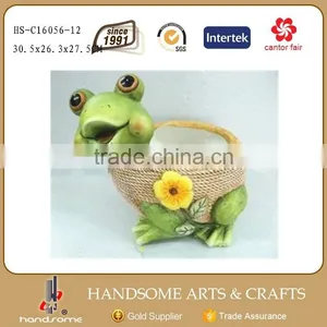 8.5 Inch Resin Outdoor Garden Decoration Pair Frog Sculpture Animal Statues thumbnail-5