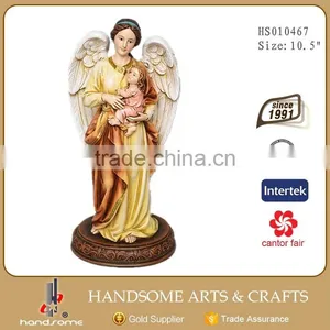 8.5 Inch Resin Craft Religious Items Home Decoration Guardian Angel Statues thumbnail-2