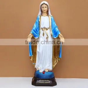 Catholic Elegance Resin Virgin Mary Baby Jesus Statues thumbnail-2