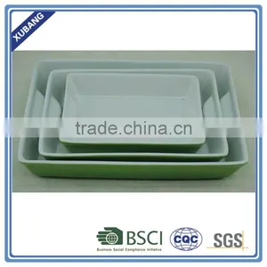 Oval Shape Unique Design Ceramic Wholesale Bakeware Set thumbnail-3