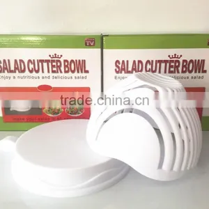 HOT PRODUCT Plastic Secure Salad Cutter Bowl for Vegetable thumbnail-1