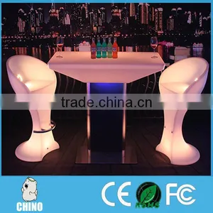 Rechargeable LED Illuminated Cocktail Chair for Club thumbnail-1