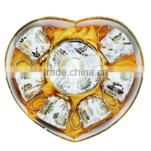 High Quality Thiland 6pcs Mug and 6pcs Dish Ceramic Tableware Bone China thumbnail-1