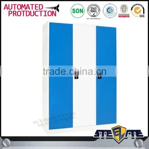 Bedroom Metal Wardrobe 3 Door Godrej Steel Almirah Design Price thumbnail-4
