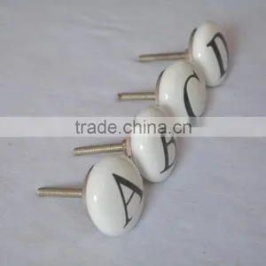 Latest Design Fine Hand Painted Alphabetic Door Knobs thumbnail-1