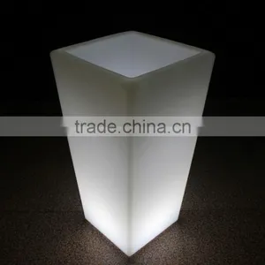 Led Lighted Flower Pots Plastic Flower Vase Home Decoration Pots thumbnail-3