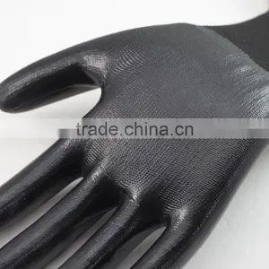 Nmsafety 13 Gauge Nylon Knitted Black Smooth Nitrile Coated Oil-resistant Working Gloves thumbnail-4