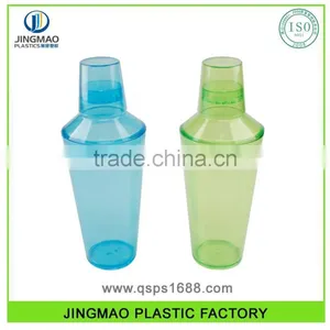 PS Customed Logo Middle Size Plastic Mini Cocktail Shaker thumbnail-1
