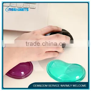 New Heart Transparent Silica Gel Wrist Support Pad Wrist Rest Support Cool Mouse Pad thumbnail-1