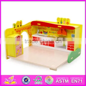 2017 New Design Children Pretend Play Wooden Diy Kitchen Toy W03B058 thumbnail-5