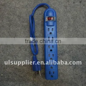 S90088 Bule Color 6 Outlet Power Strip Electric Outlet thumbnail-1