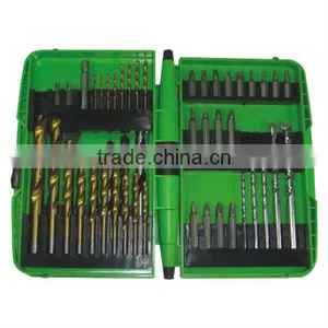 52 Piece Combination Drill Bits Set in Plastic Case thumbnail-1