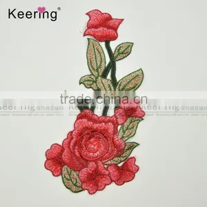 Factory Direct Wholesale Pretty Flower Decoration Embroidery Patch WEF-758 thumbnail-3