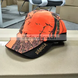 Wholesale Custom Baseball Cap Orange Camo Cap Landscape Painting Hat thumbnail-3