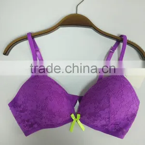 Plus Size Full Cup Purple Sexy Bra thumbnail-1