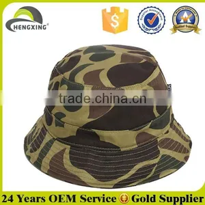 Men Fashion Blank Custom Camoflague Bucket Hat thumbnail-1