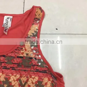 Yiwu Surplus Inventories Lace Tank Top for Women thumbnail-4